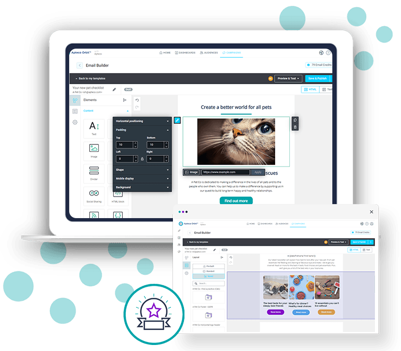 Apteco email - interface